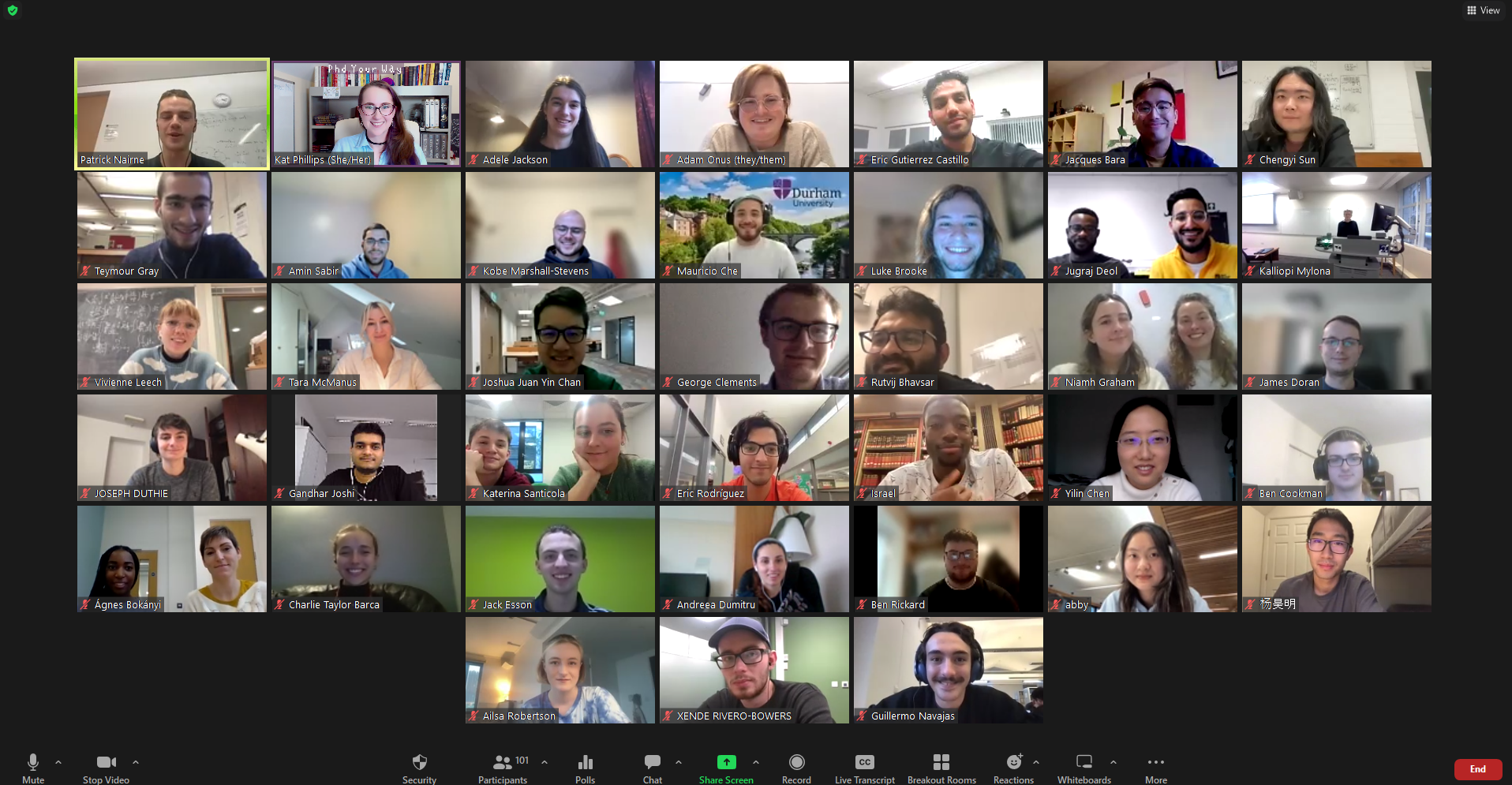 Attendees at PyW 2022