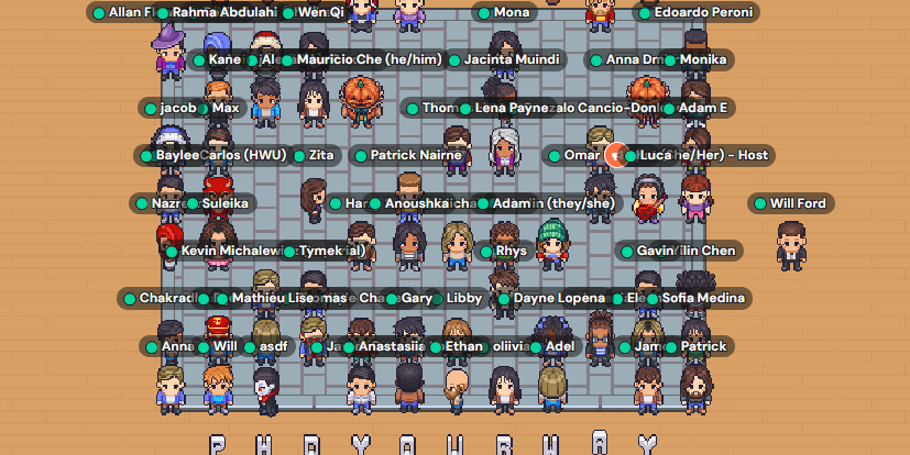 Attendees at PyW 2023